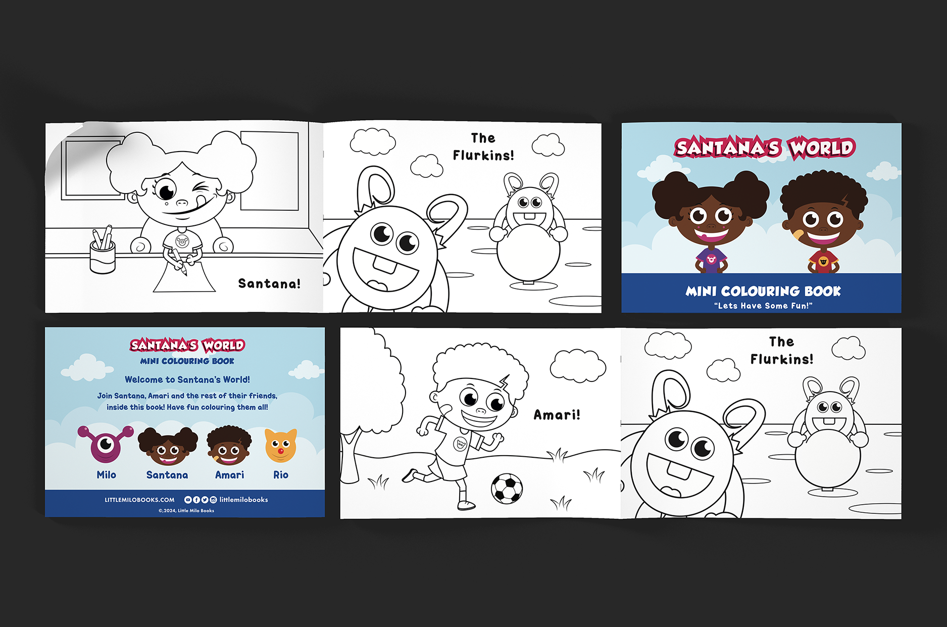 Santana’s World  Mini Colouring Book